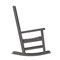Flash Furniture Gray All-Weather Classic Outdoor Rocking Chair LE-HMP-2002-110-GY-GG - alternate 4